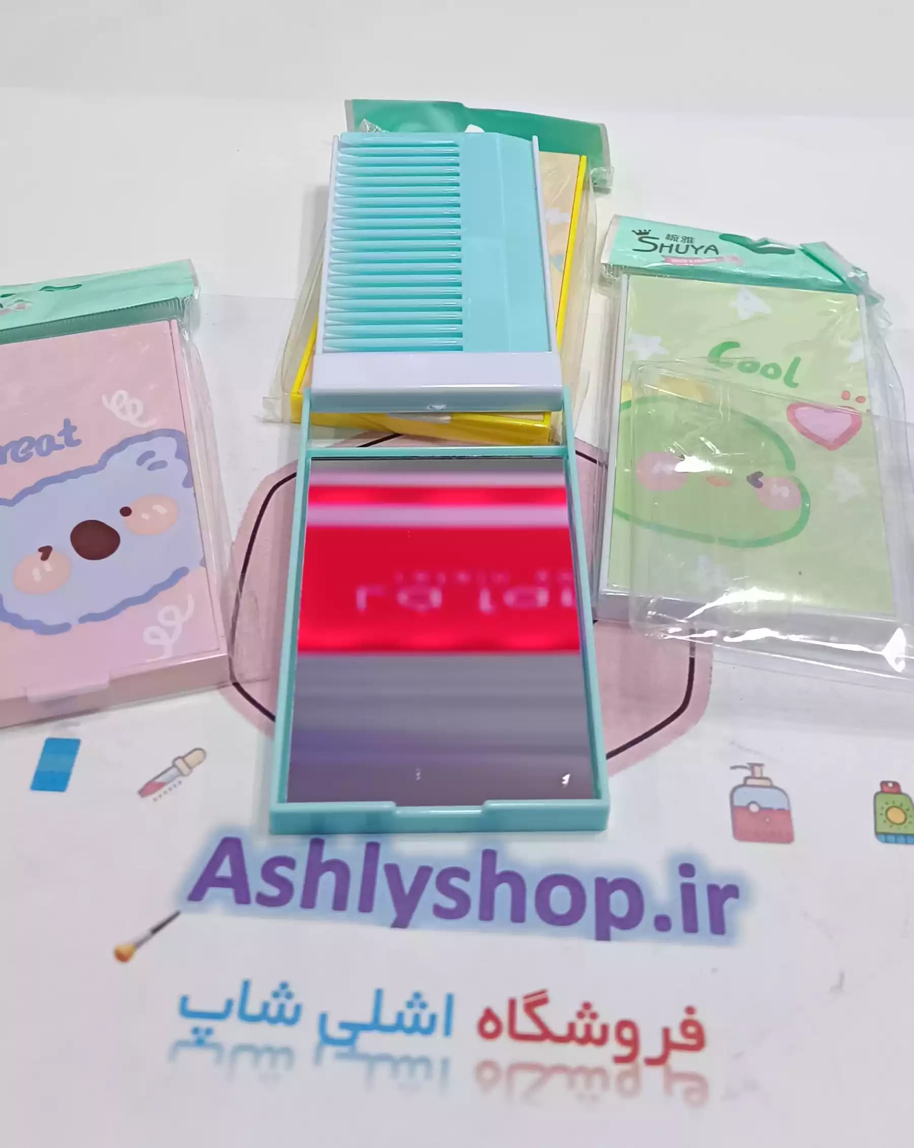 ست آینه و شانه مستطیلی کیوت — تصویر ۵