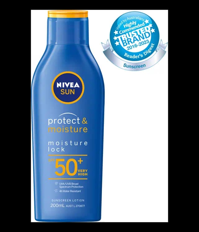لوسیون ضد آفتاب نیوا NIVEA SPF50 رطوبت رسانی بسیار بالا به پوست