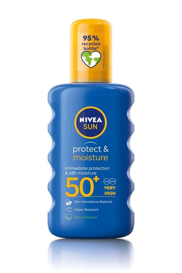 اسپری ضد آفتاب نیوا SPF 50 مدل protect & moisture