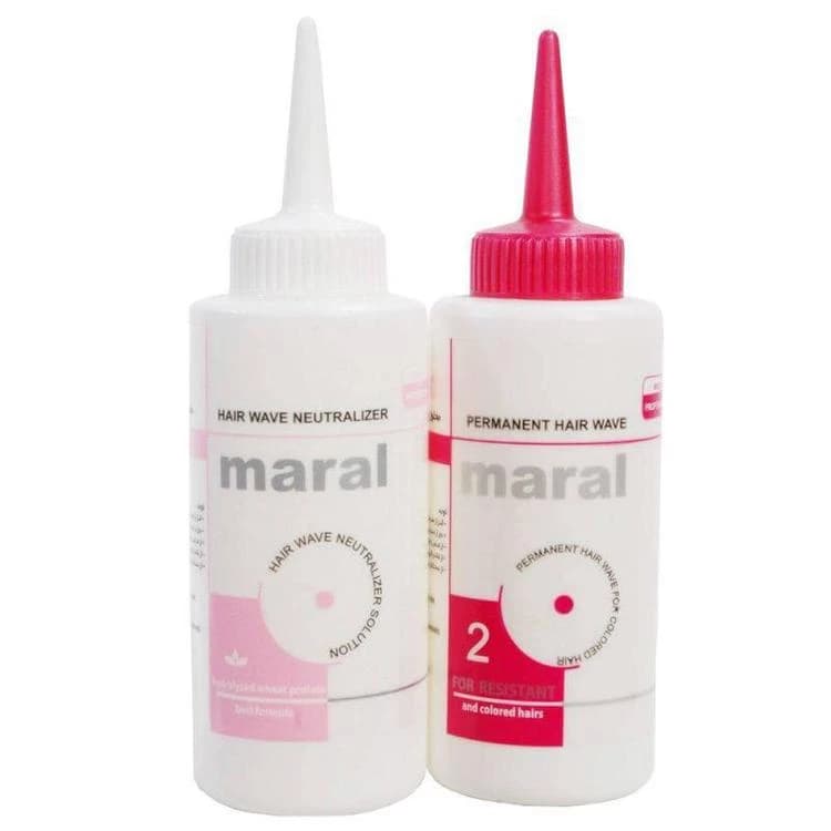 محلول فر کننده موهای حساس و رنگ شده مارال مدل 001 حجم 200 میلی لیتر مجموعه 2 عددی