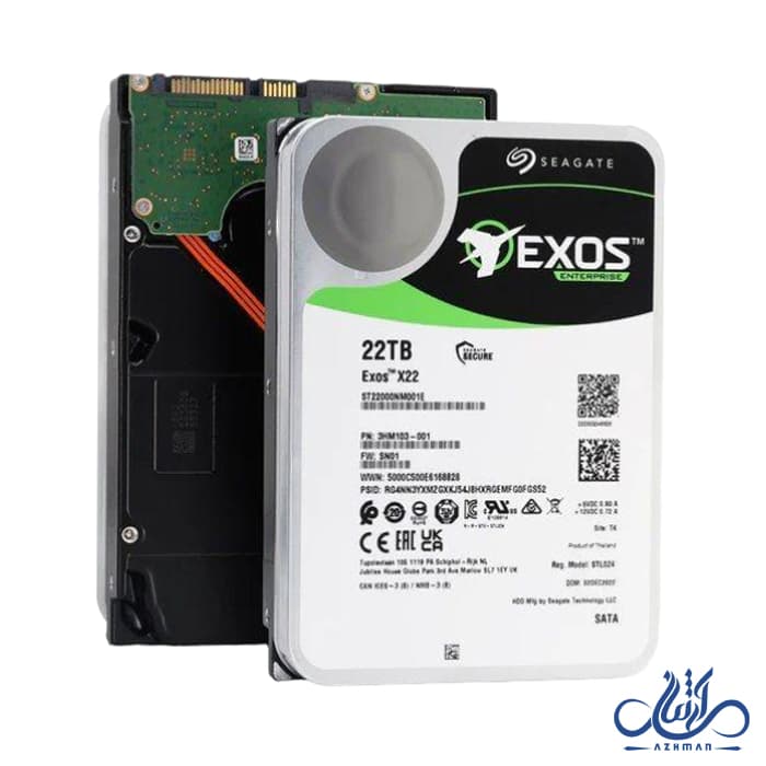 هارد دیسک اینترنال سیگیت مدل SEAGATE EXOS ST22000NM001E SATA ظرفیت 22 ترابایت — تصویر ۵