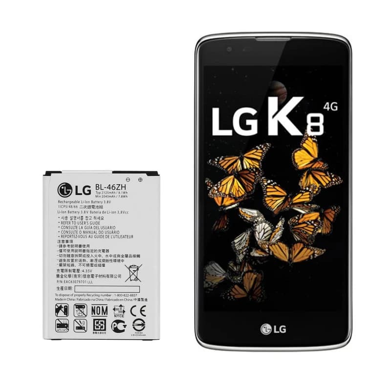 باتری گوشی LG K8 2016 مدل BL-46ZH — تصویر ۲