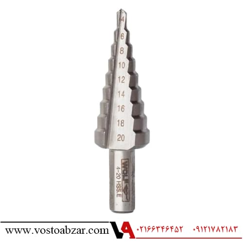 مته کاجی ولف سایز 20-4 میلیمتر — تصویر ۲