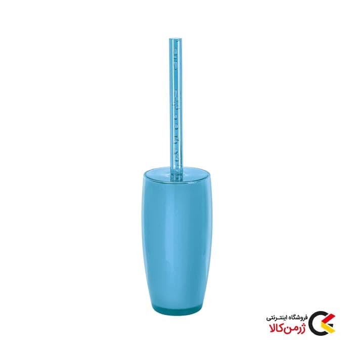 فرچه دستشویی پلاستیکی مدل joker Turquoise پایه بلند آبی