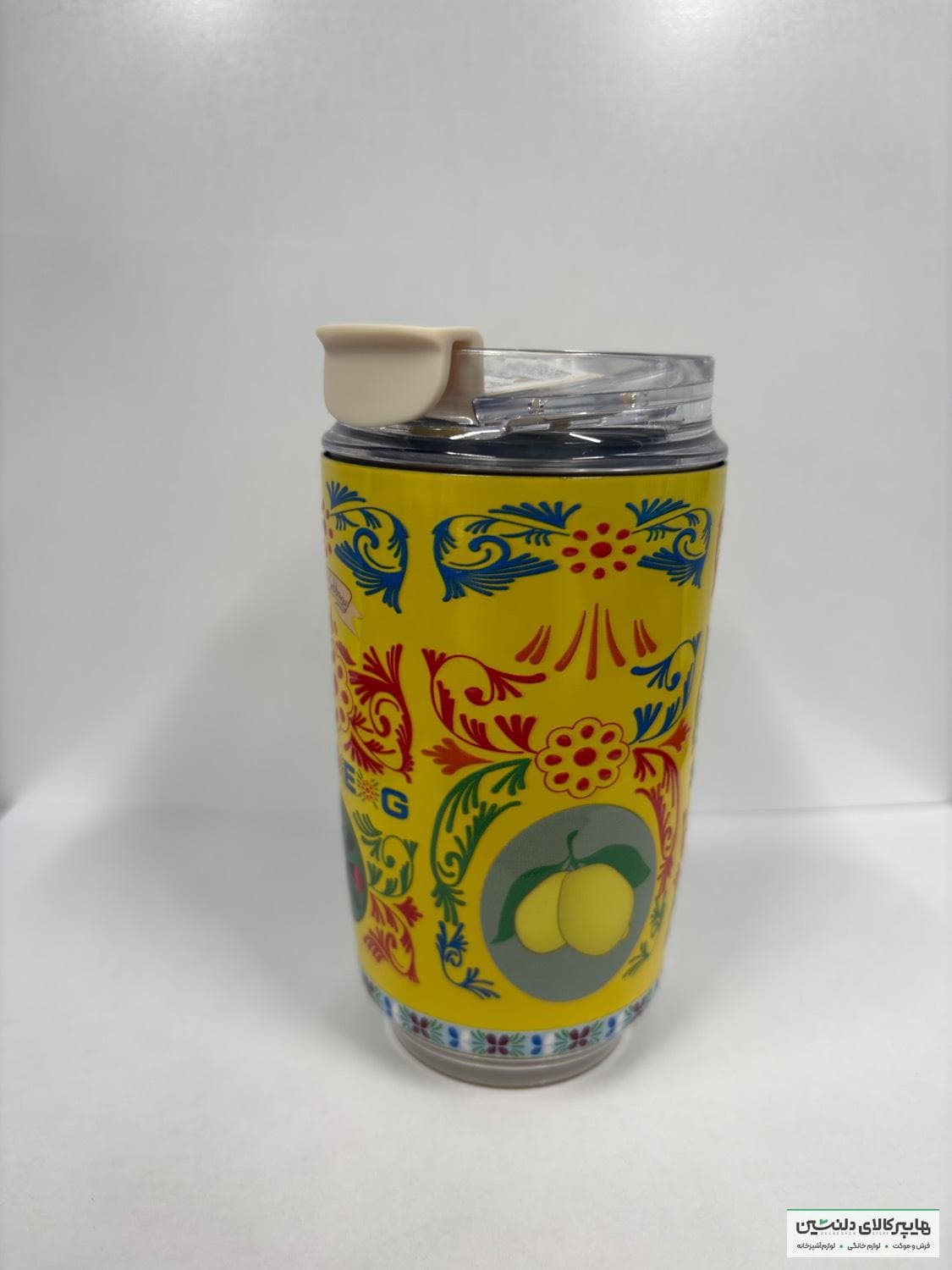 تراول ماگ اسمگ اورجینال طرح دار زرد