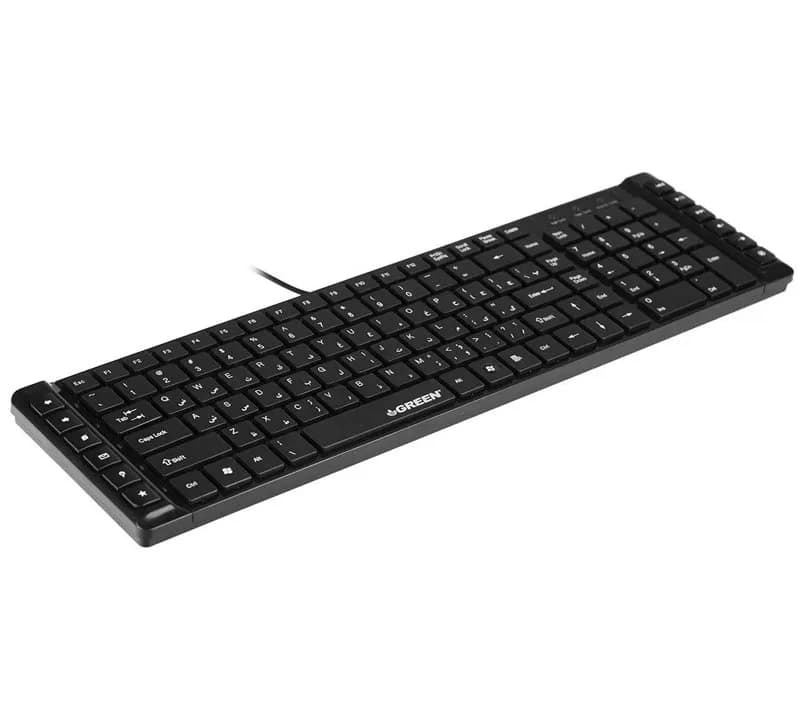 کیبورد گرین مدل GREEN GK-301 با حروف فارسی — تصویر ۹
