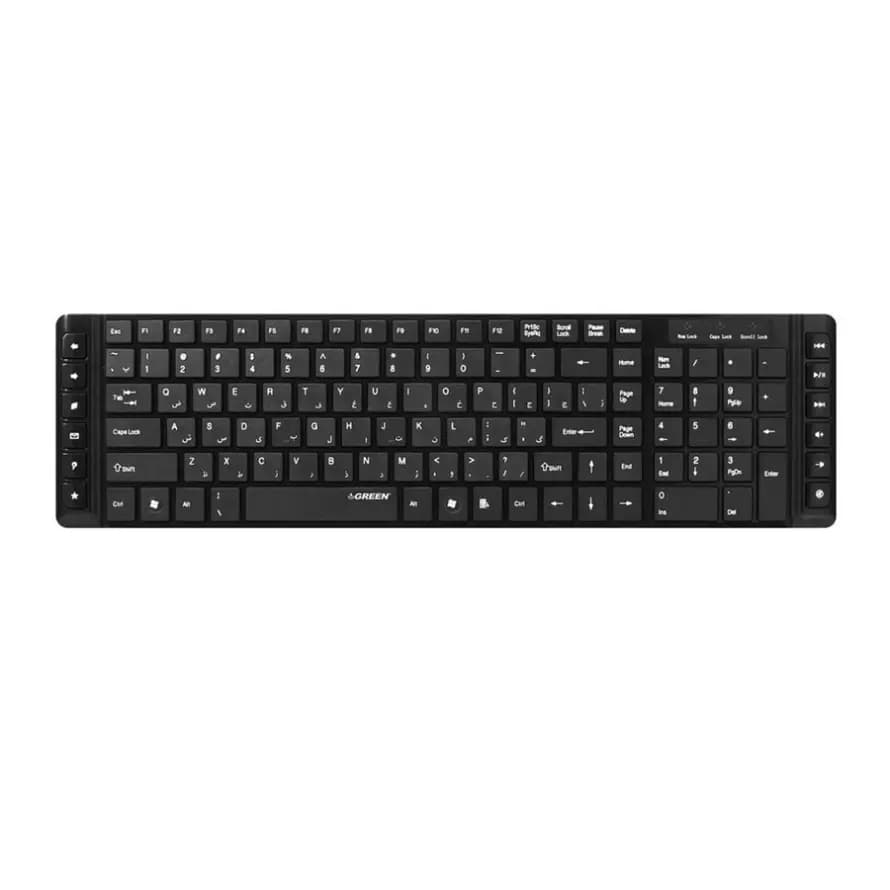 کیبورد گرین مدل GREEN GK-301 با حروف فارسی — تصویر ۲