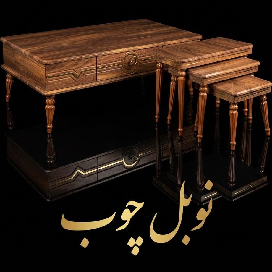 میز جلومبلی و عسلی ۴ تکه کیفیت A کد۱۰۱۰