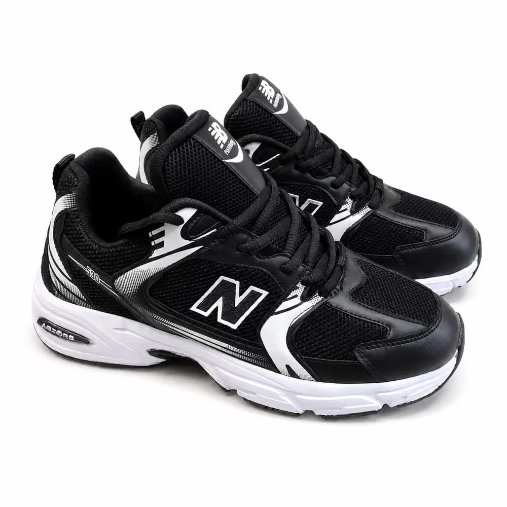 کتانی اسپرت ست زنانه ومردانه رانینگ مدل نیوبالانس530(newbalance)|37-44|رانینگ|مشکی|کف دوخت — تصویر ۳