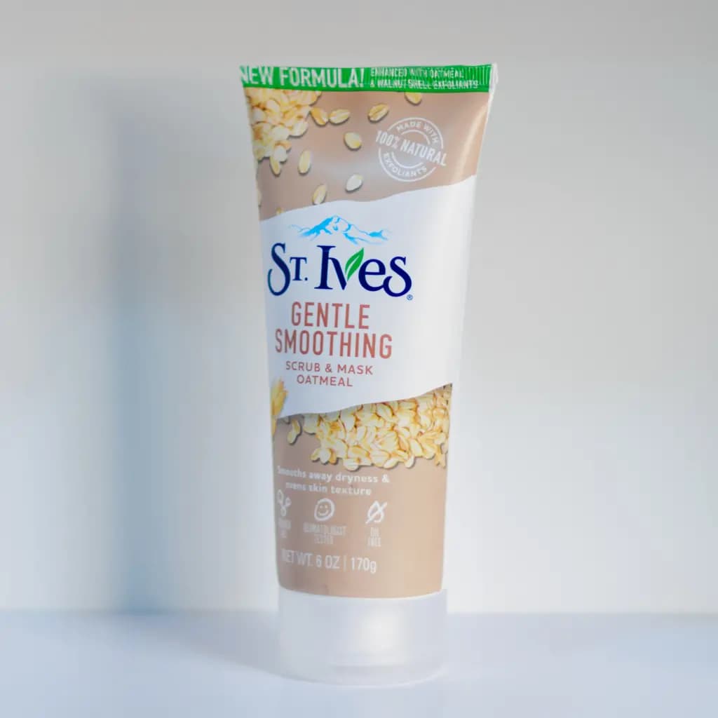 اسکراب و ماسک جو دوسر سینت ایوز (St Ives) مدل Gentle Smoothing وزن 170 گرم — تصویر ۲