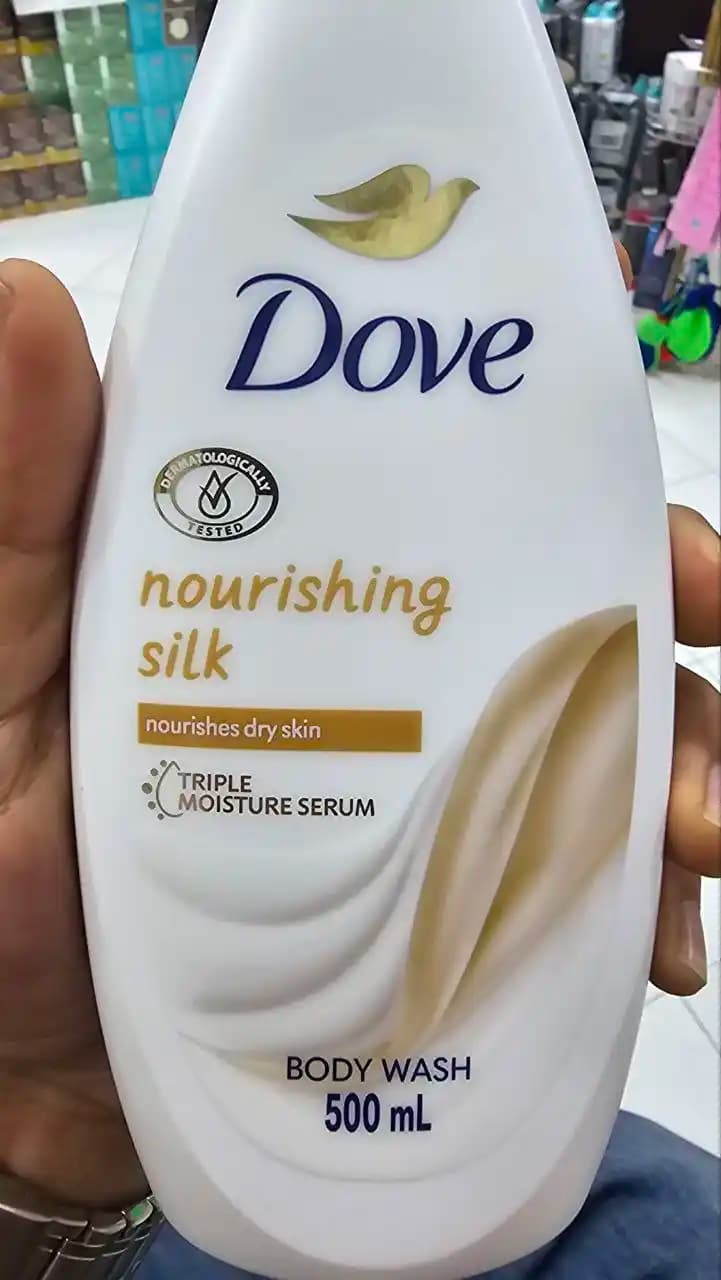 شامپو بدن داو (Dove) مدل Nourishing Silk حجم 500 میلی‌لیتر — تصویر ۱۱