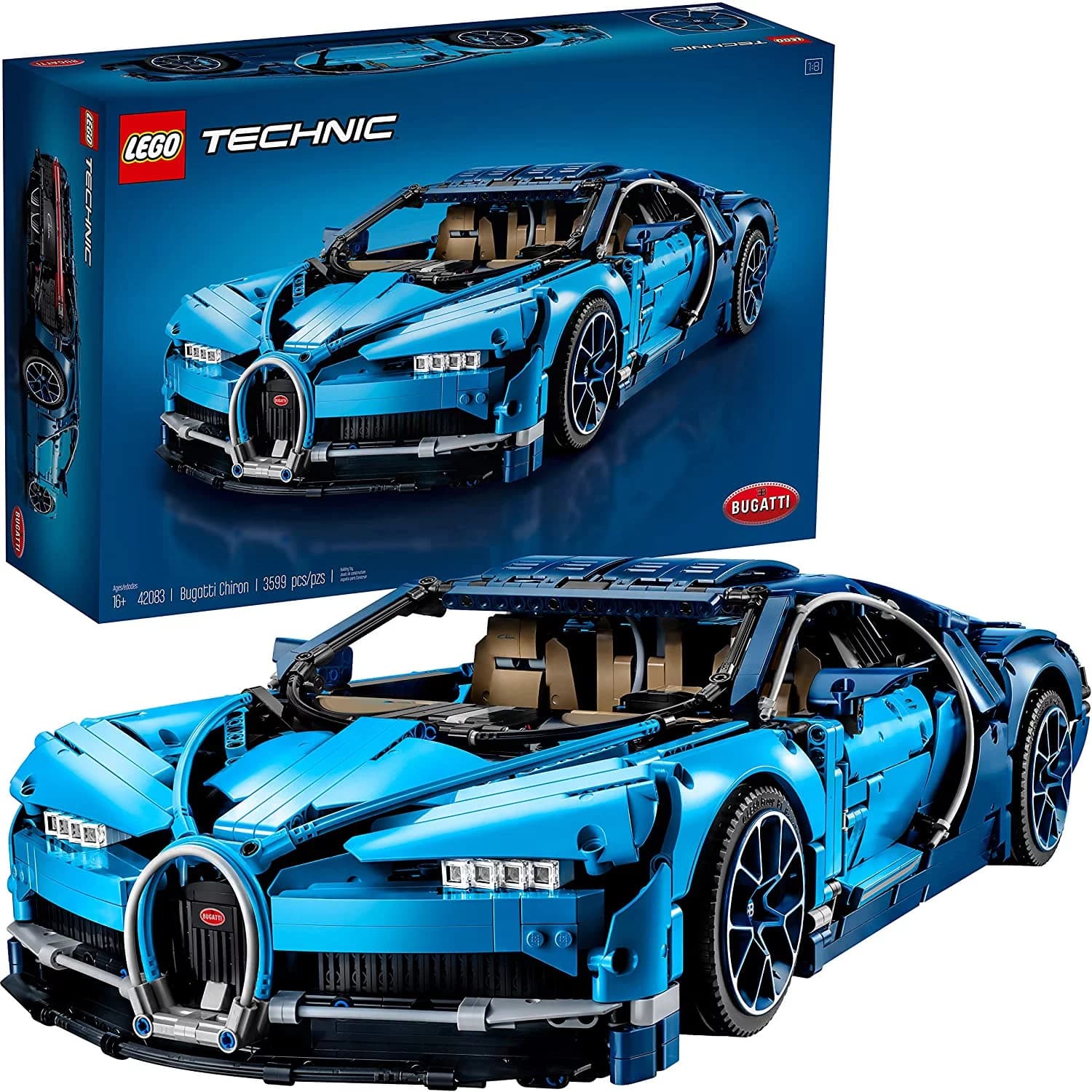 لگو سری Technic مدل Bugatti Chiron کد 42083 — تصویر ۲