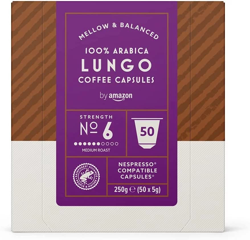 کپسول قهوه آمازون 50 عددی مدل Lungo — تصویر ۸