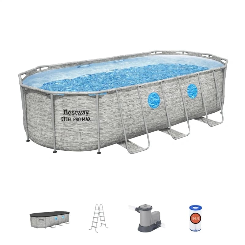 استخر پیش ساخته بیضی 610 بست وی 56719 Bestway — تصویر ۳