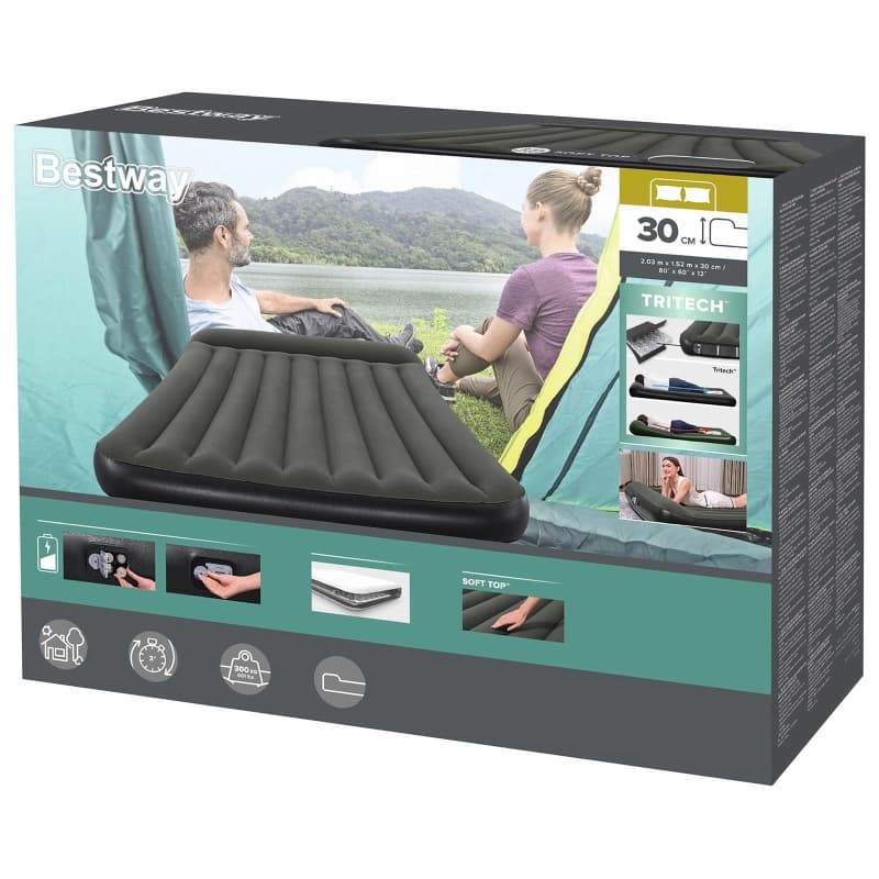 تشک بادی دونفره با پمپ باطری خور 67930 Bestway — تصویر ۱۱