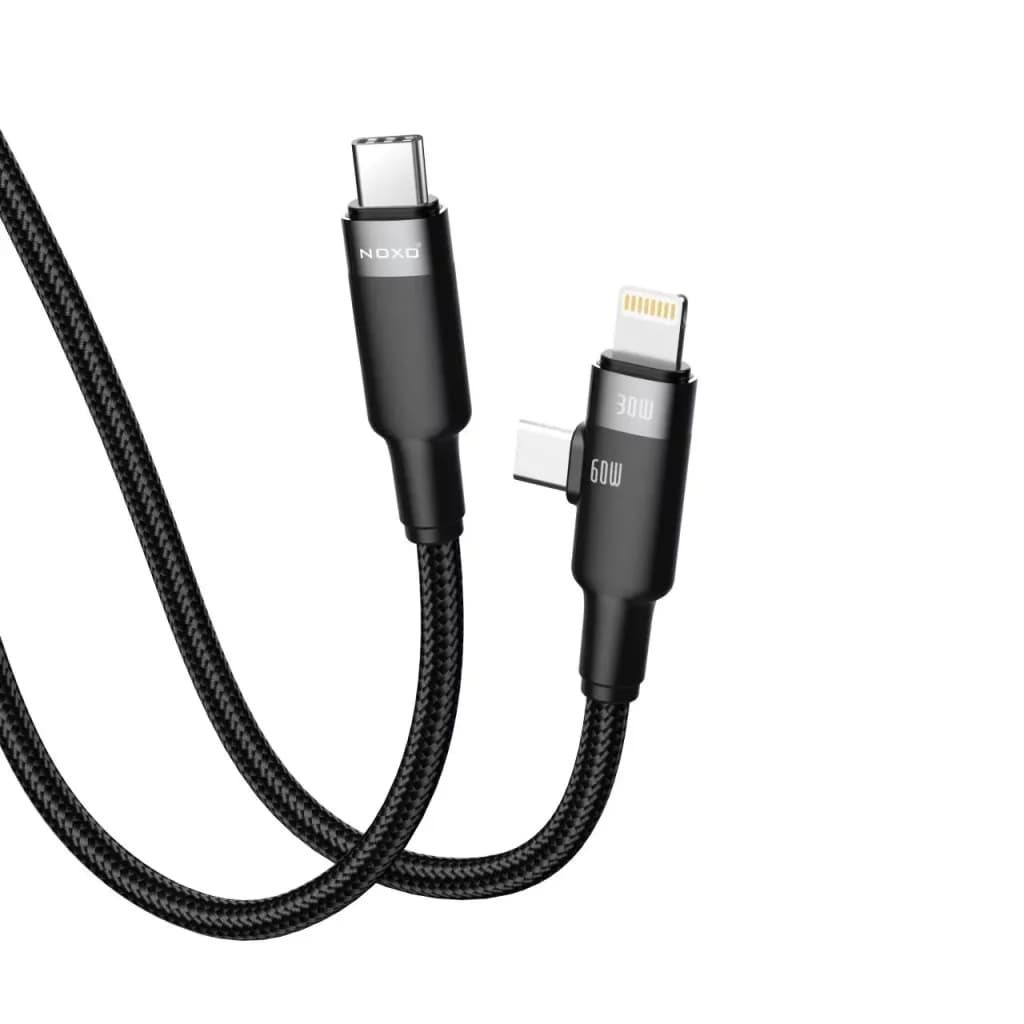 کابل تبدیل ۳ در ۱ نوکسو مدل CN-5 طول 1.2 متر | شارژ سریع PD