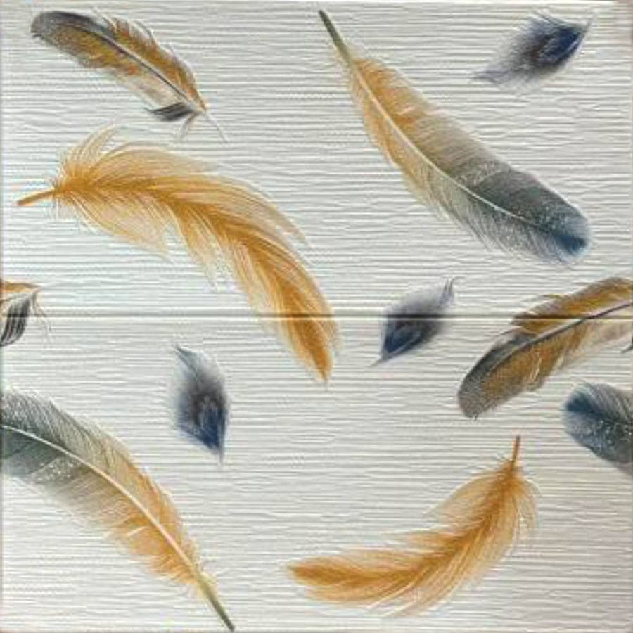 دیوارپوش فومی فانتزی طرح پر کد 5-246 ابعاد 70 در 70 سانتیمتر