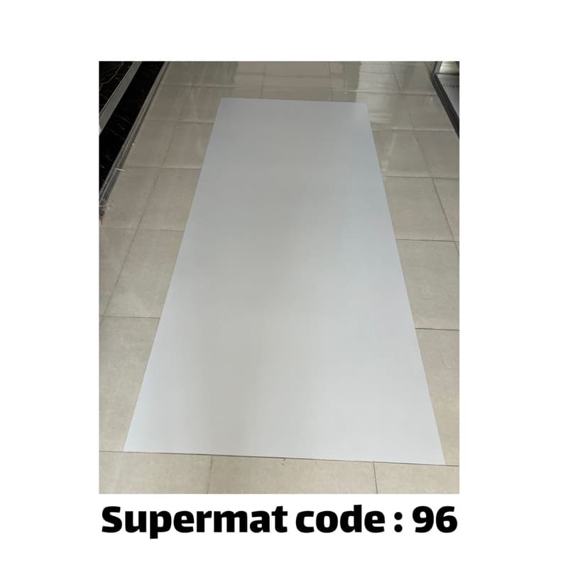 ماربل شیت سفید ساده مات کد 96 — تصویر ۵