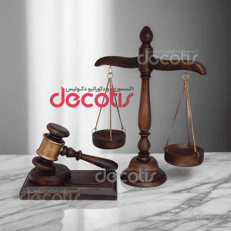 پکیج دکوری چکش و ترازوی عدالت