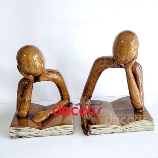 مجسمه آدمک کتابخوان کیوت 2 عددی — تصویر ۲