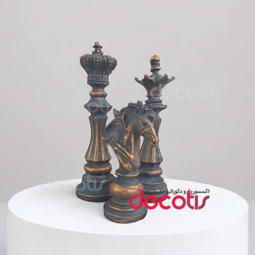 مجسمه دکوری مهره شطرنج 3 عددی