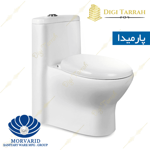 توالت فرنگی چینی مروارید مدل پارمیدا