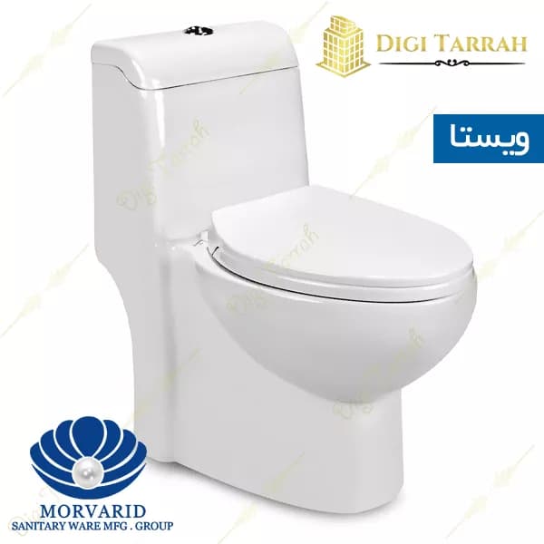 توالت فرنگی چینی مروارید مدل ویستا — تصویر ۴