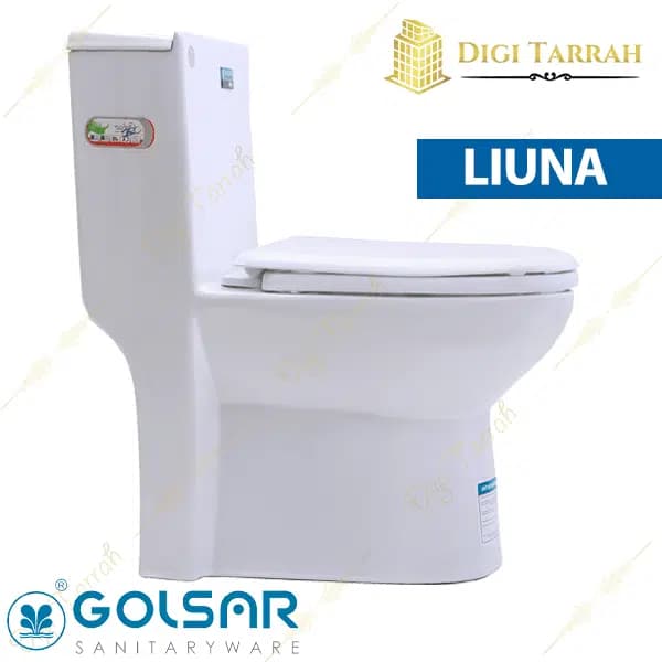 توالت فرنگی چینی گلسار مدل لیونا — تصویر ۳