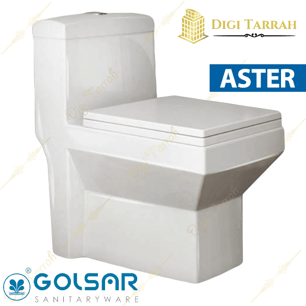 توالت فرنگی چینی گلسار مدل آستر