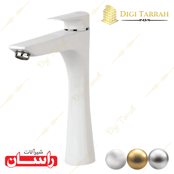 شیرآلات راسان شیر روشویی بلند آتیس — تصویر ۹