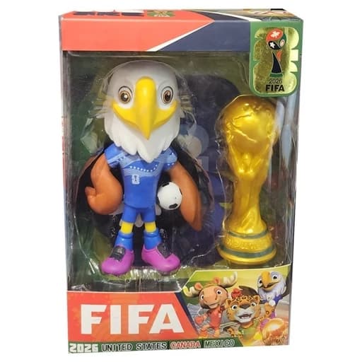 سمبل عقاب جام جهانی 2026 به همراه کاپ جام جهانی FIFA — تصویر ۵