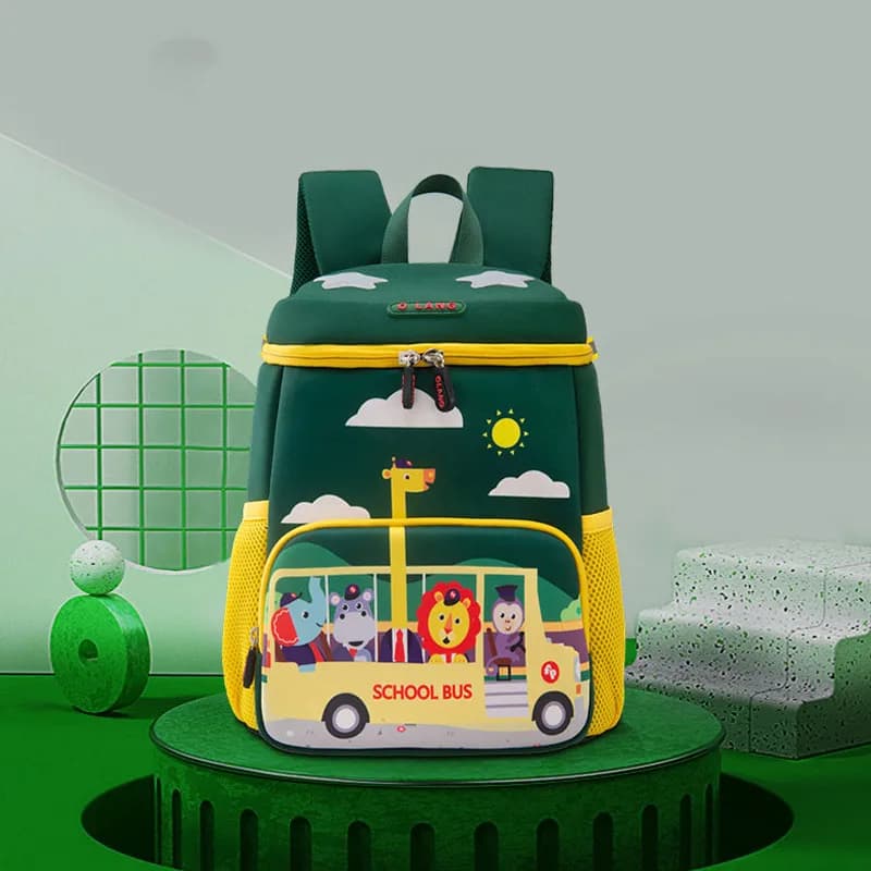 کیف کودک خارجی طرح سرویس مدرسه اتوبوسی برند اولنگ کد olang 6104 — تصویر ۱۲