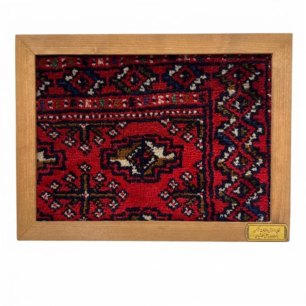 تابلو فرش دستباف سایز 30 در 40 سانتیمتر — تصویر ۱۰
