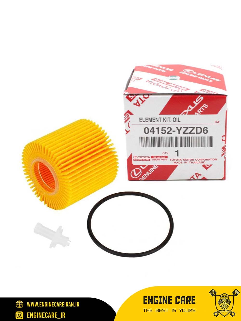 فیلتر روغن تویوتا مدل TOYOTA 04152-YZZD6 جنیون اصلی — تصویر ۲