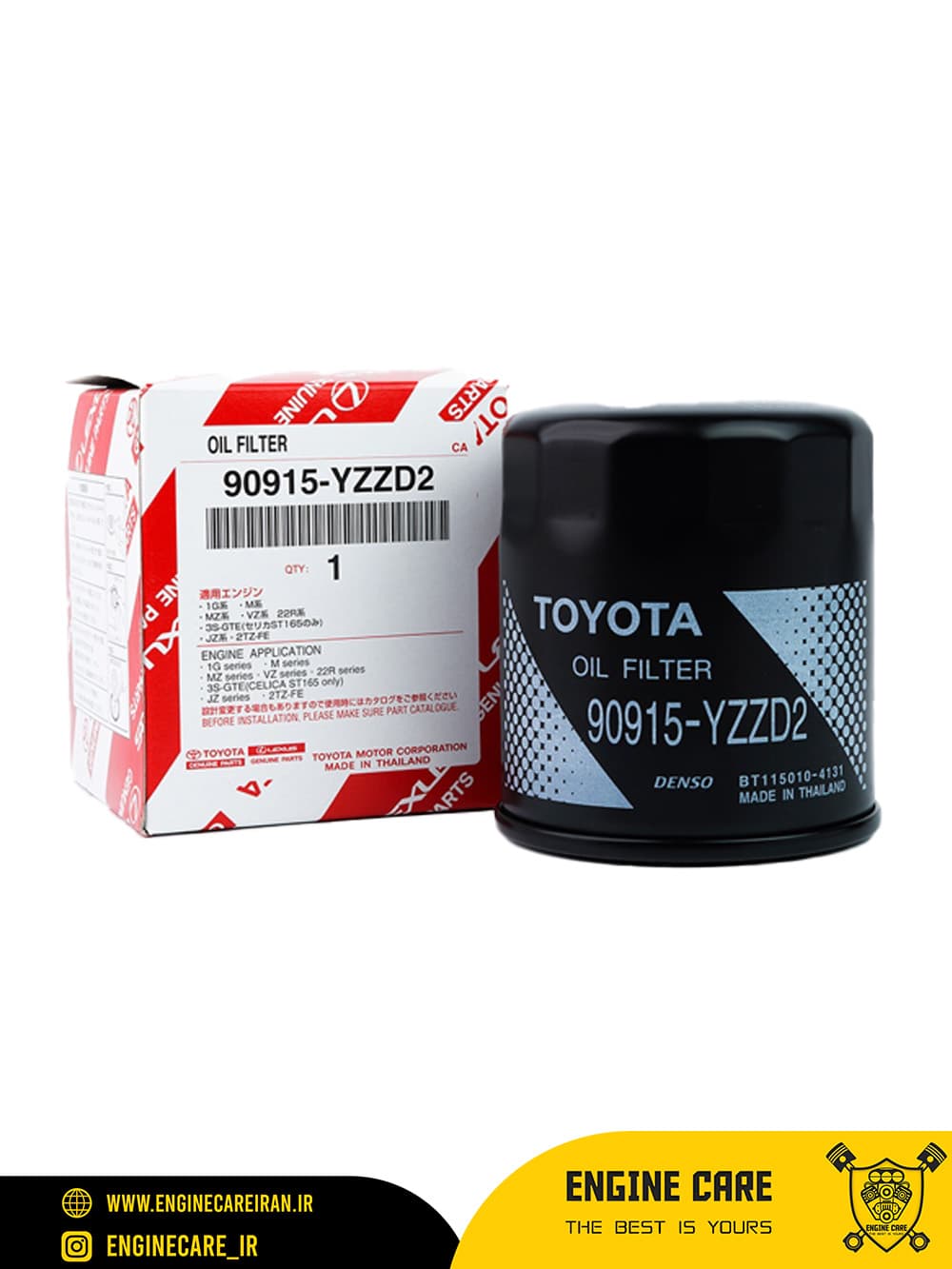 فیلتر روغن تویوتا مدل TOYOTA 90915-YZZD2 جنیون اصلی
