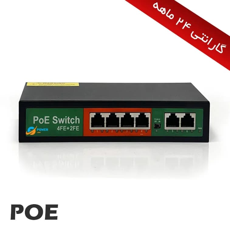 سوئیچ 4+2 پورت POE 100-100 مدل AP-1024MN