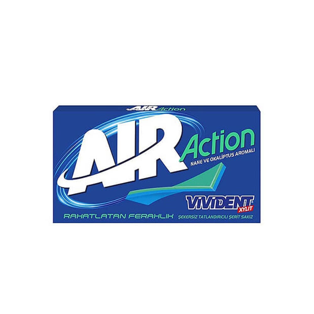 آدامس بدون شکر ویویدنت مدل Air Action با طعم نعناع و اکالیپتوس 26 گرم