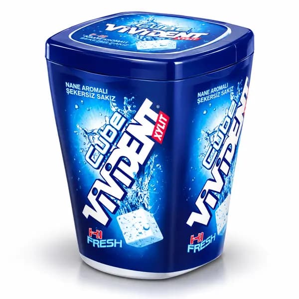 آدامس نعنایی مکعبی ویویدنت Cube vivident بدون قند حجم 86 گرم — تصویر ۱۲