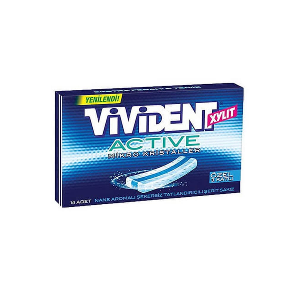 آدامس نواری نعنایی اکتیو ویویدنت VIVIDENT