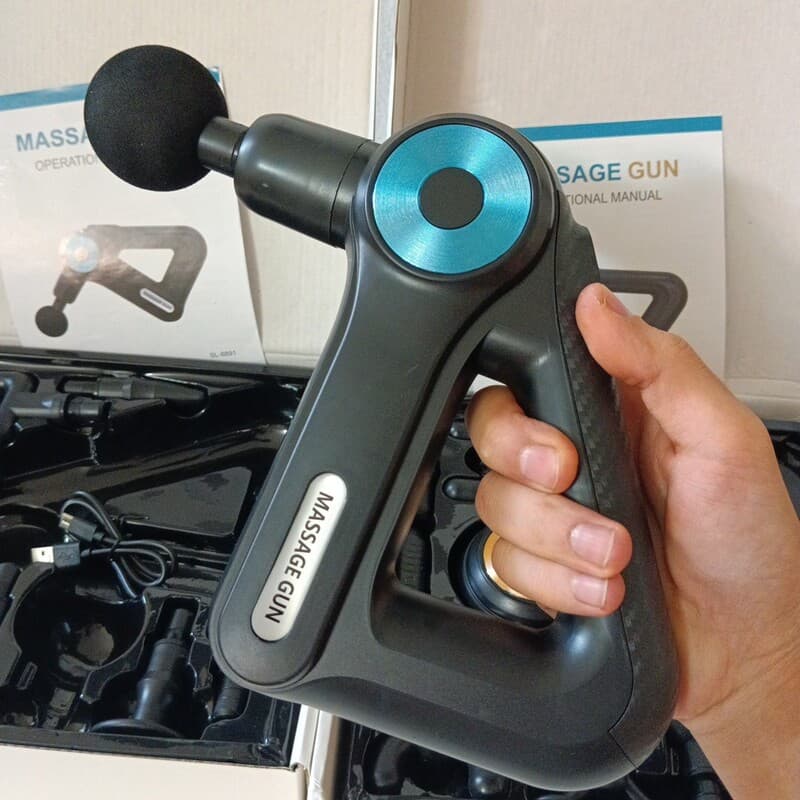 ماساژور شارژی تفنگی مدل MASSAGE GUN مدل SL-8891 — تصویر ۷