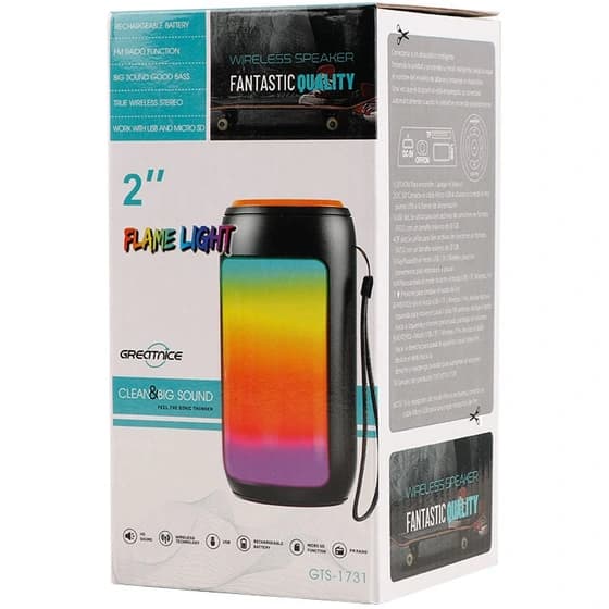 اسپیکر بلوتوثی رم و فلش خور Greatnice GTS-1731 ا GREATNICE GTS-1731 WIRELESS SPEAKER — تصویر ۳