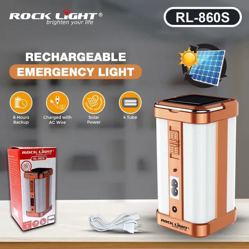 چراغ قوه قابل شارژ ROCK LIGHT RL-860S