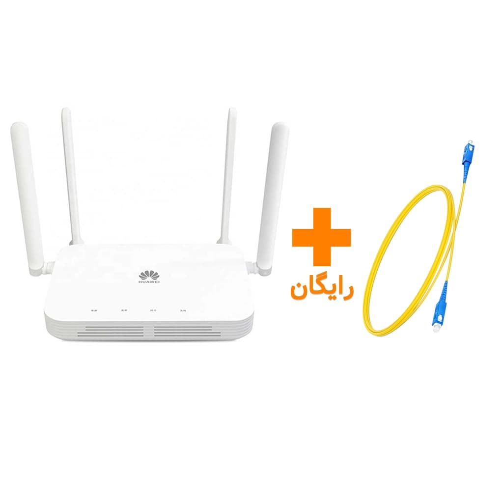 مودم روتر فیبر نوری گیگابیت و دوباند هوآوی مدل HUAWEI OPTIXSTAR K662C استوک رنگ سفید به همراه کابل فیبر رایگان