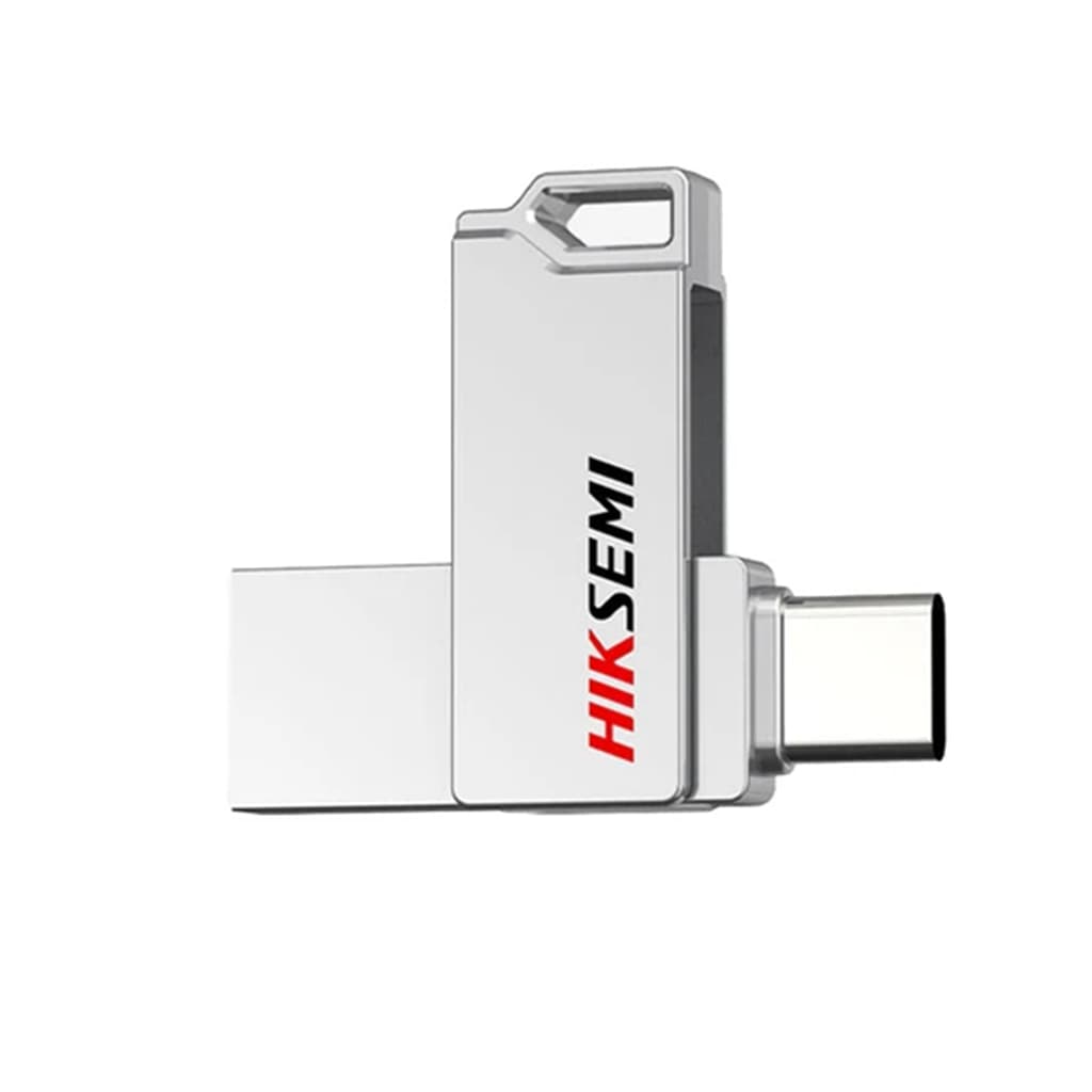 فلش مموری 128 گیگابایتی هایکسمی مدل HIKSEMI FLASH DRIVE E327C SYNC 128GB USB3.2 رنگ نقره ای