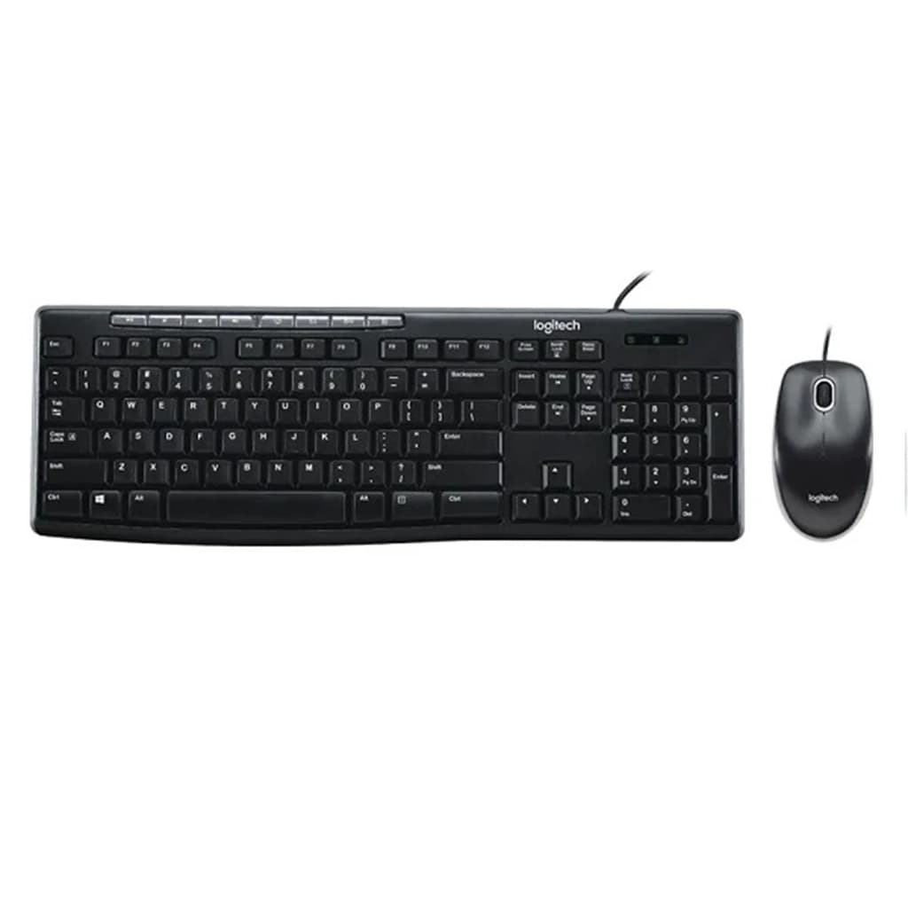 کیبورد و موس لاجیتک مدل LOGITECH MK200 رنگ مشکی
