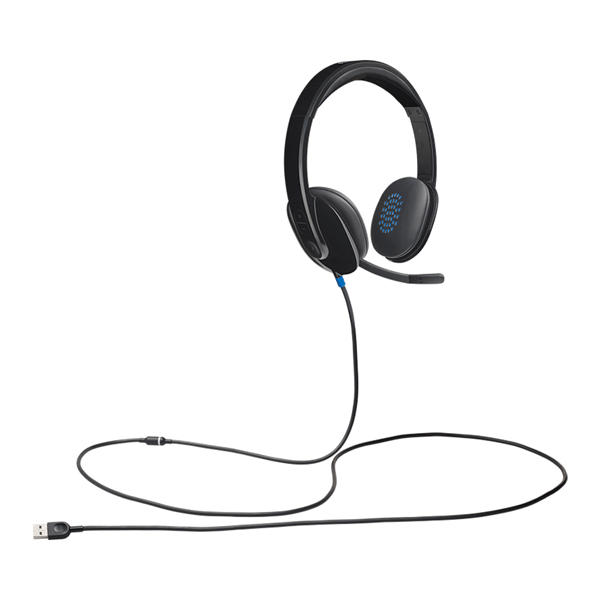 هدست لاجیتک مدل LOGITECH H540 USB رنگ مشکی — تصویر ۶