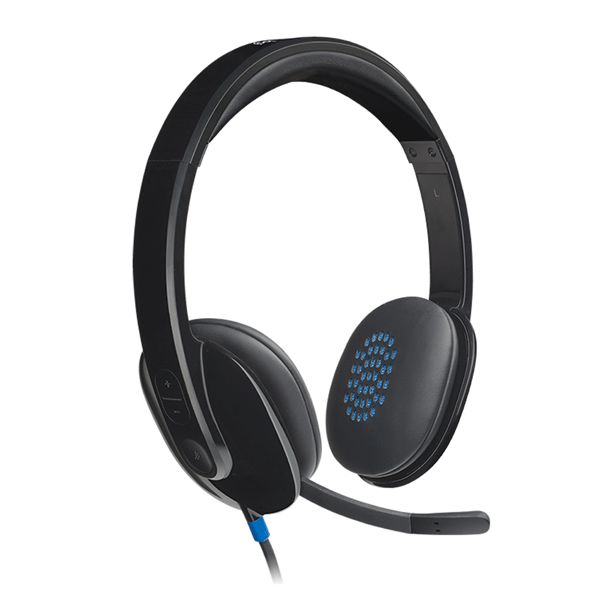 هدست لاجیتک مدل LOGITECH H540 USB رنگ مشکی — تصویر ۵