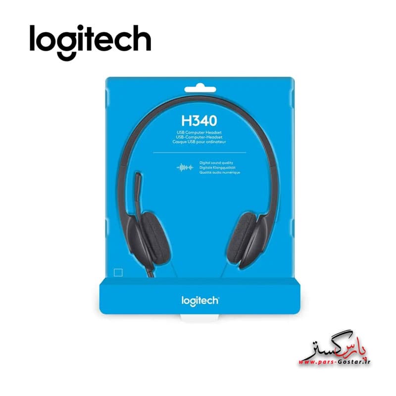 هدفون لاجیتک مدل LOGITECH H340 رنگ مشکی — تصویر ۱۲