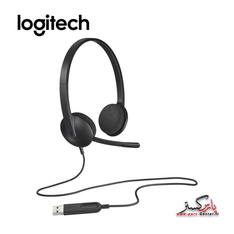 هدفون لاجیتک مدل LOGITECH H340 رنگ مشکی — تصویر ۱۰