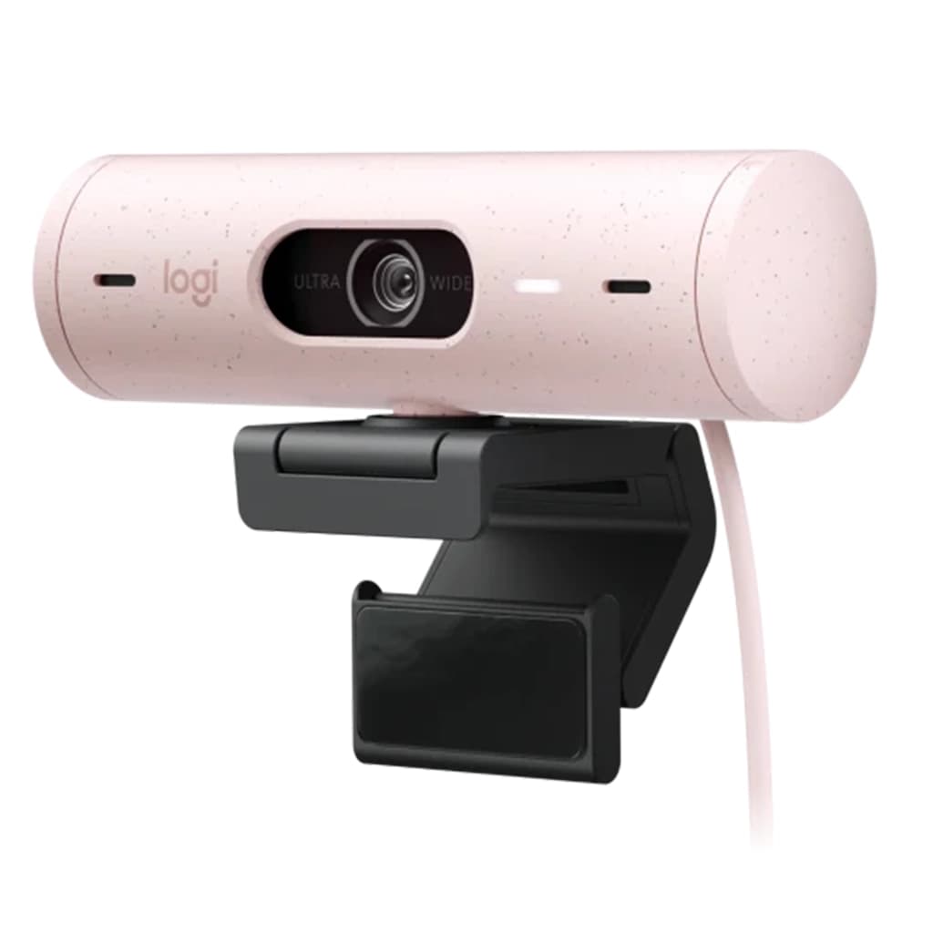 وبکم لاجیتک مدل LOGITECH BRIO 500 رنگ صورتی